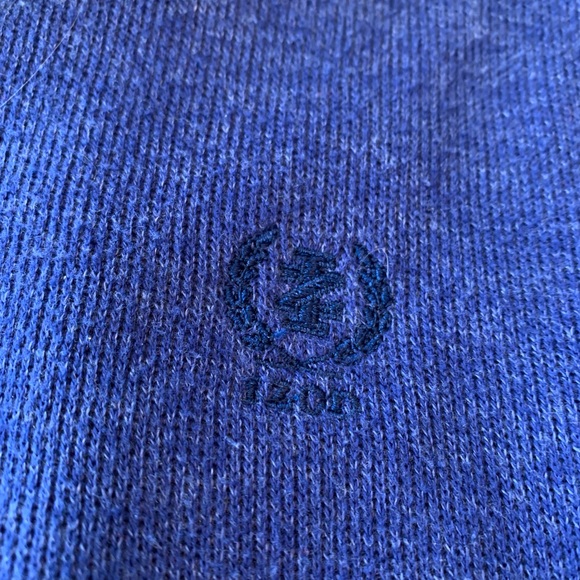 Izod 1/4 Zip Pullover Sweater Size XL Blue - Picture 3 of 4